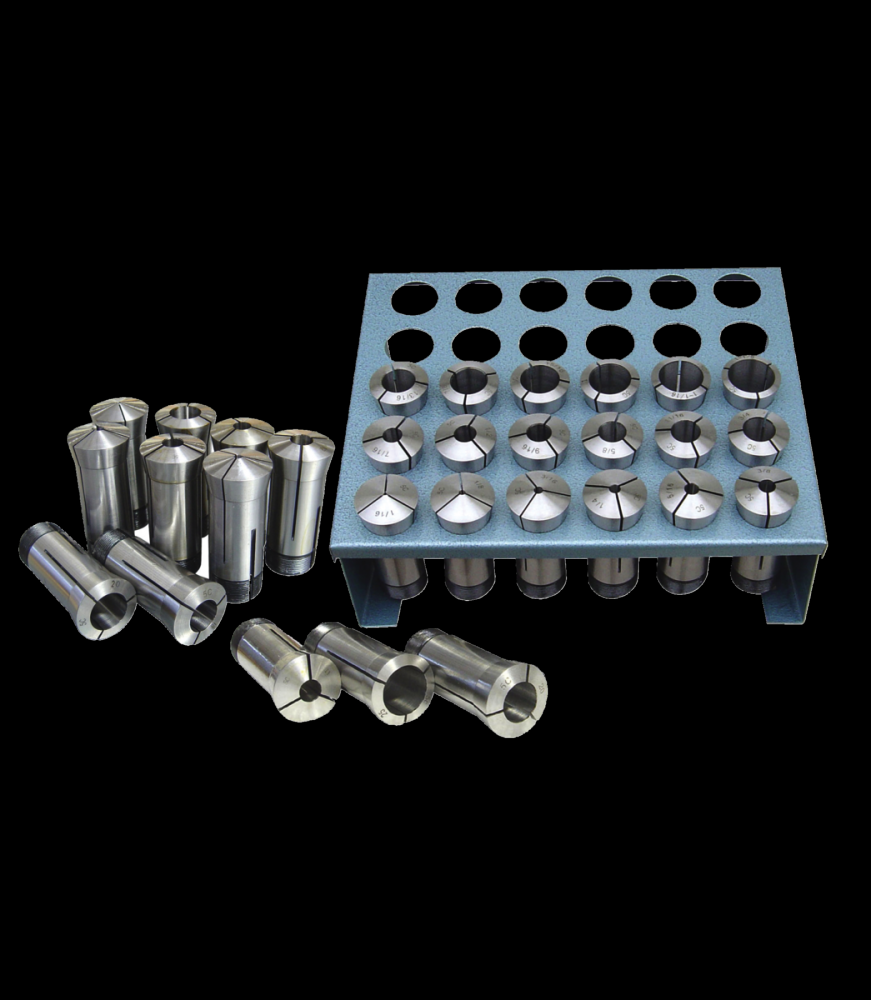 PREMIUM 35 PC 5-C COLLET SET W/RACK 32ND