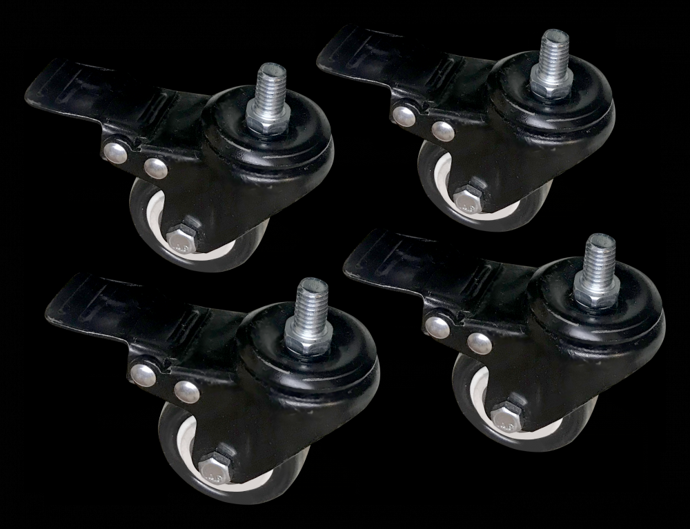 2 Swivel Lock Casters 3/8 (4 piece set)