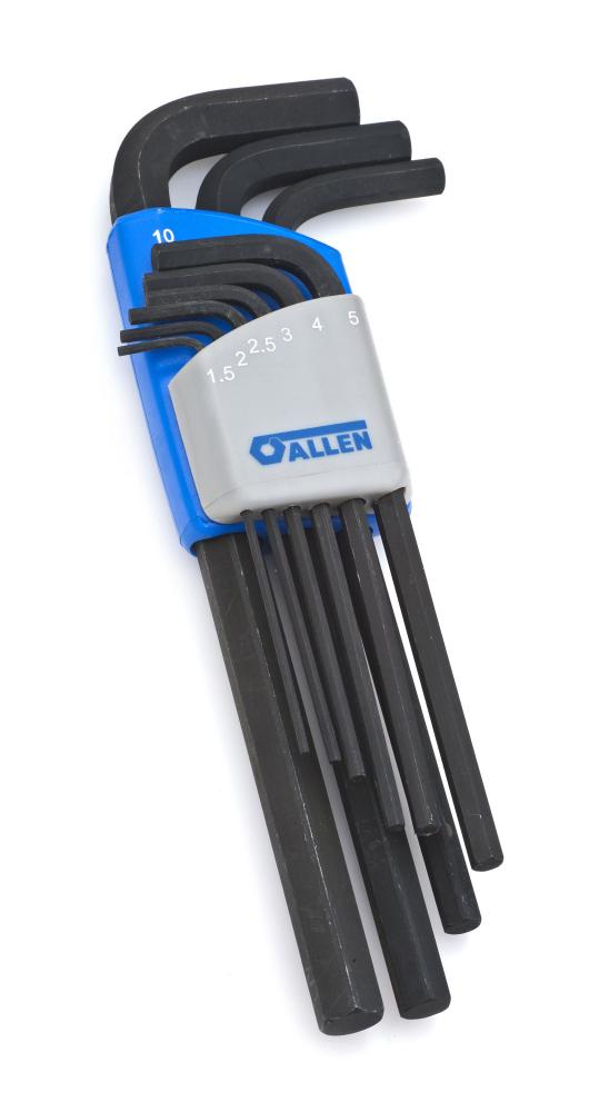 9PC LONG ARM HEX KEY MET