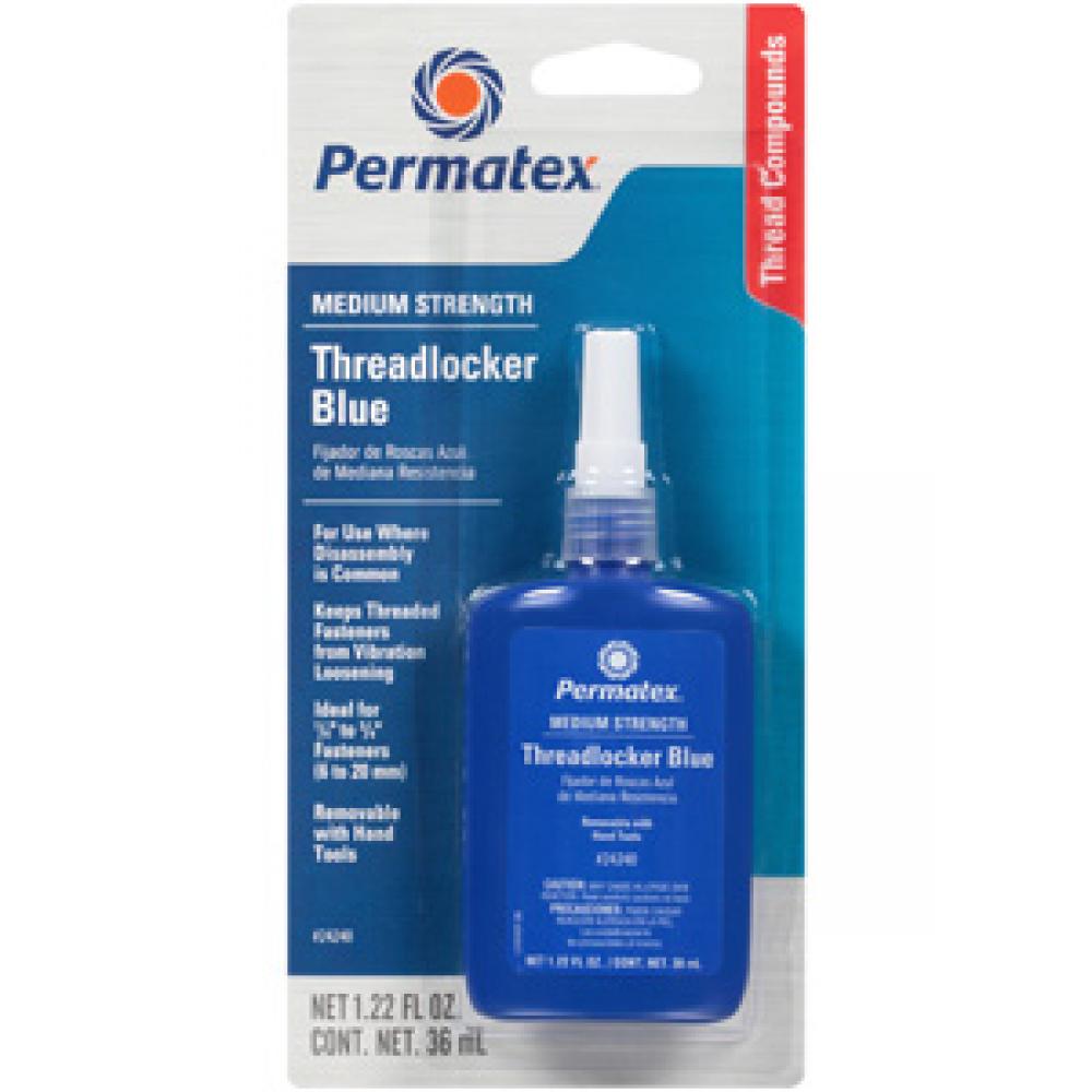 Permatex® Blue Medium Strength 242 Threadlocker, 36ml Bottle