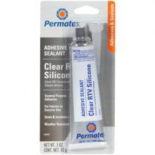 Permatex 80050 - Clear Silicone Sealant 66BR