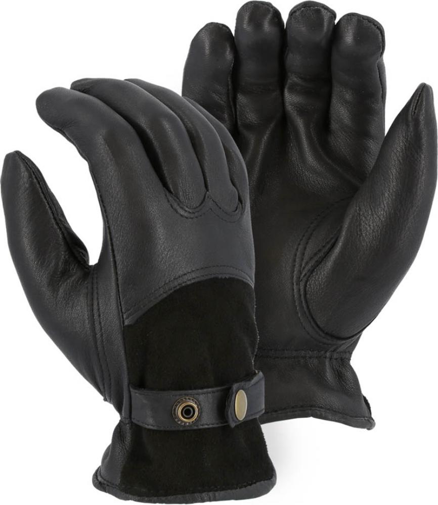 Winter Lined Deerskin Drivers Glove w Reversed Back