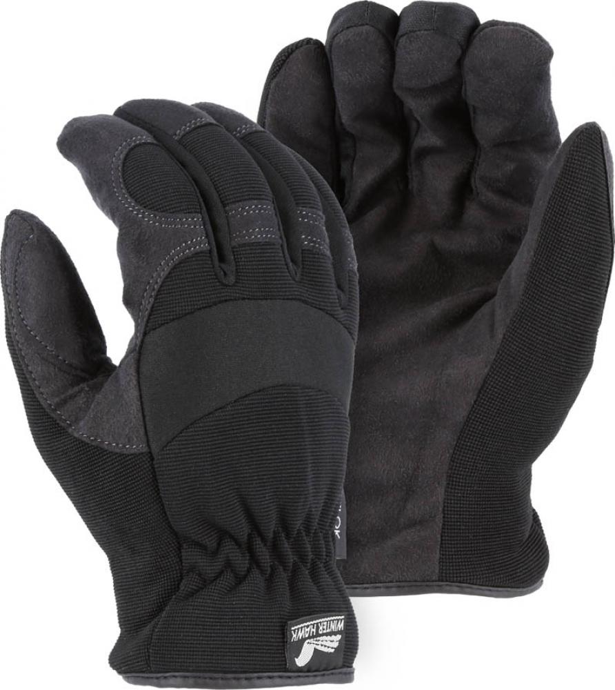 Winter Lined Mechanics Glove with Knit Back