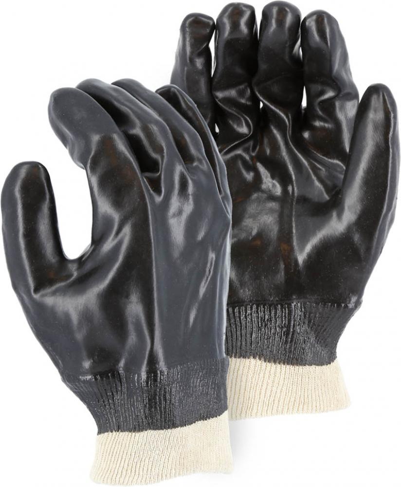 PVC Dipped Glove with Smooth Finish, Interlock Liner