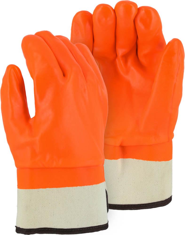 Winter Lined PVC Glove with Safety Cuff