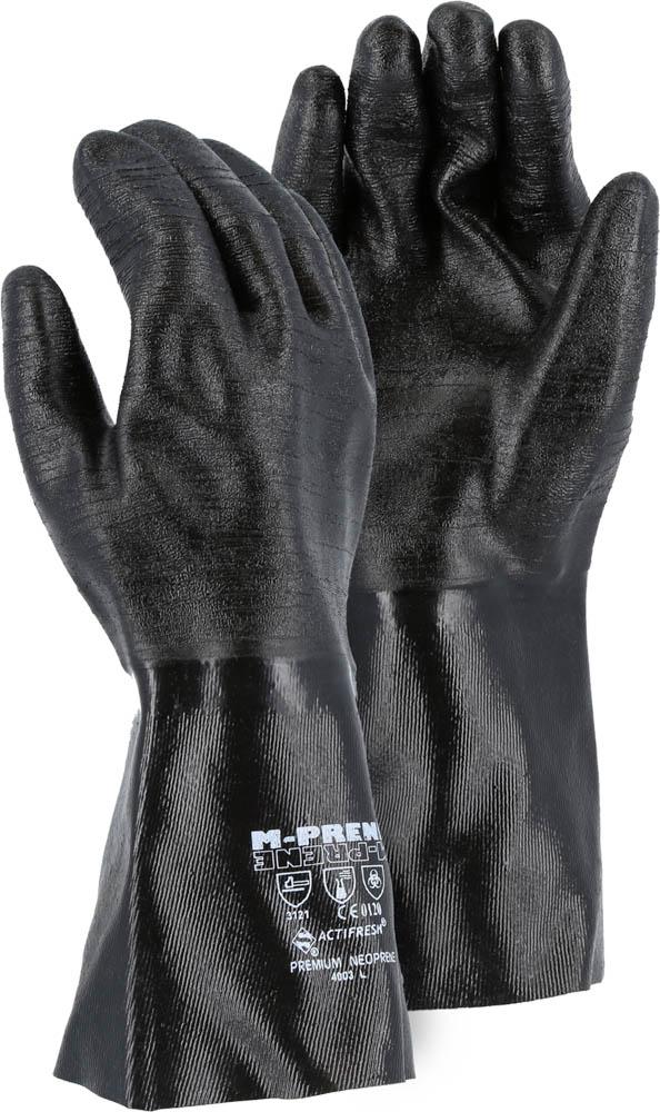 Neoprene 14â€ Glove with Rib Finish & Interlock Liner