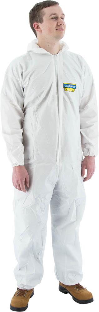 Micro-Porous Coverall w Hood & Elastic Wrist & Ankle