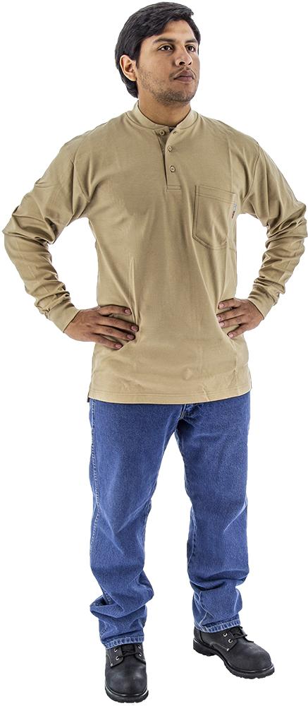 BlazeTEXÂ® FR Knit Henley Long Sleeve Shirt