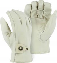 Majestic Glove 1509K/11 - Cowhide Drivers Glove with Ball and Tape Wrist Strap