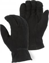 Majestic Glove 1548BLK/ 7 - Winter Lined Black Deerskin Drivers Glove