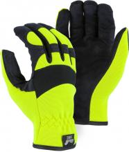 Majestic Glove 2136HY/ 7 - Armor Skinâ„¢ Mechanics Glove with Hi-Viz Knit Back