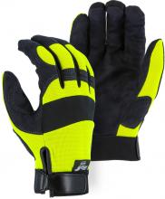 Majestic Glove 2137HY/ 7 - Armor Skinâ„¢ Mechanics Glove with Hi-Viz Knit Back