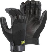 Majestic Glove 2151/12 - Black Hawk Mechanics Glove with Deerskin Palm