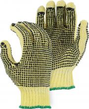 Majestic Glove 3110P/10 - Cotton Plated Cut Resistant KevlarÂ® w PVC Dots