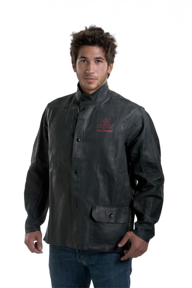 All Black Premium Top Grain Cowhide Jacket - 30&#34;